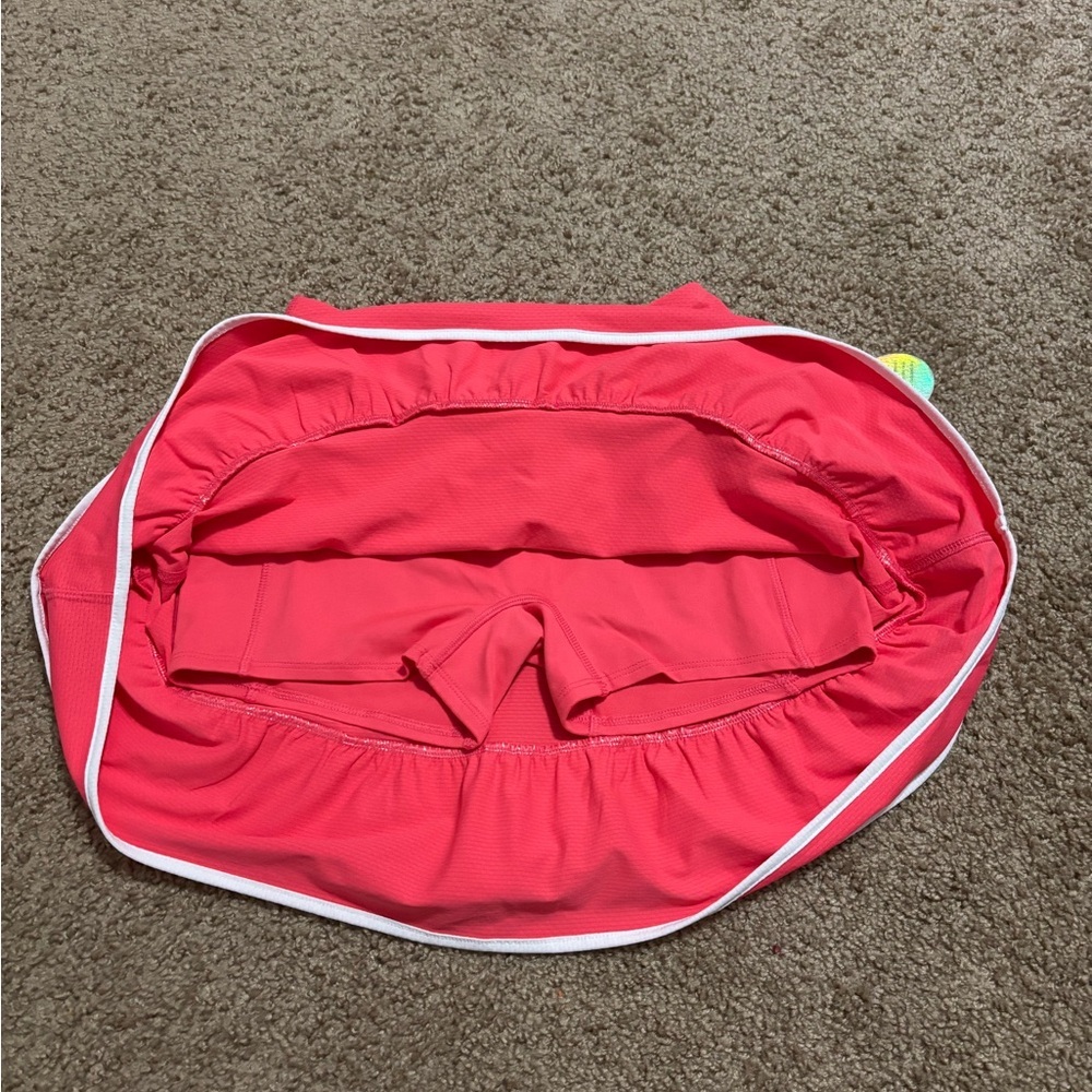 Gotten Double Ruffle Active Skirt in Coral Size XS - Picture 5 of 5